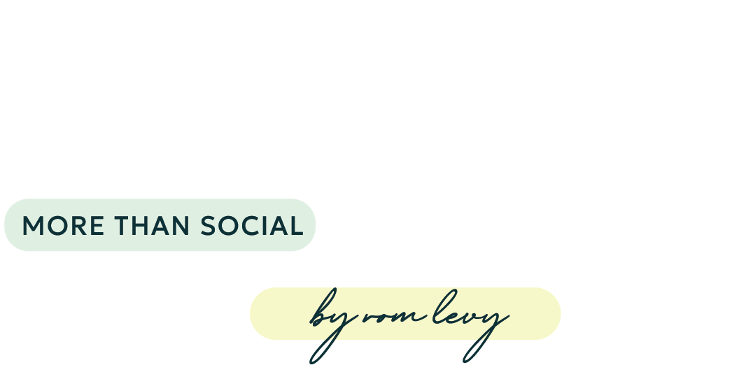 Real Business - More than social, it's business - by rom levy
